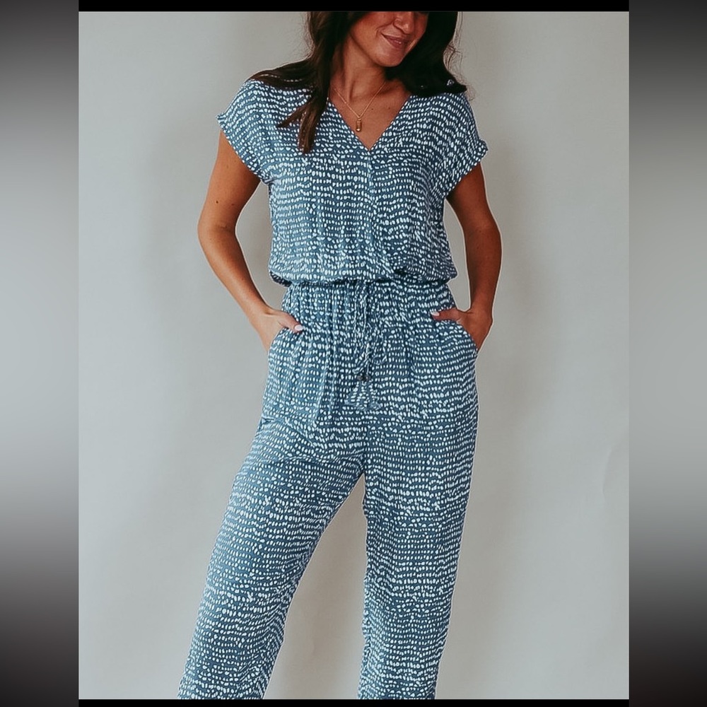 Shop Miva Blue Jumpsuit